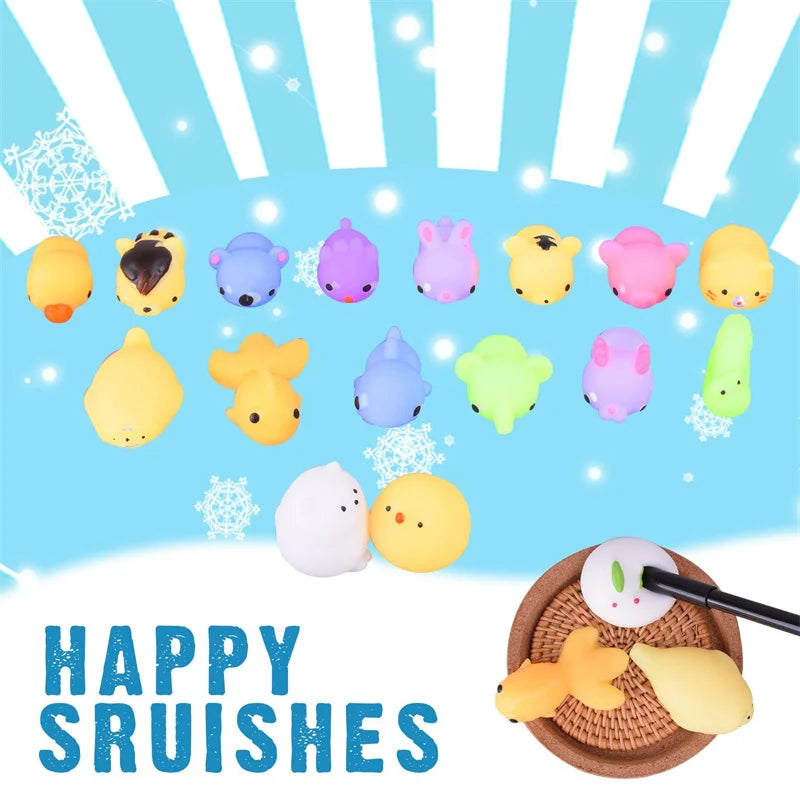Mochi Squishies – Kawaii Animal Stress Relief Toys (5-50PCS)