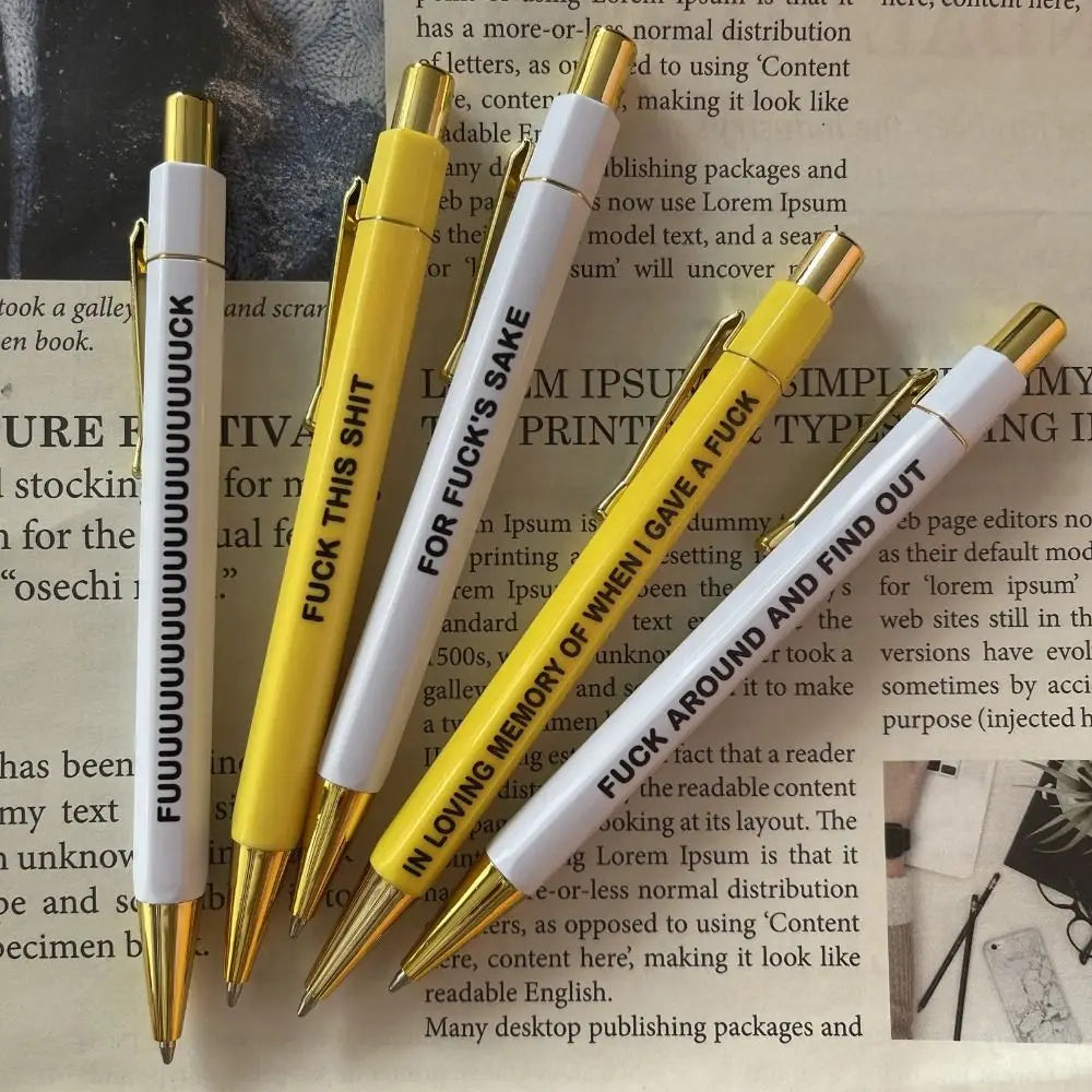 Push Type 'Motivational' Pen – Creative & Fun Signature Stationery