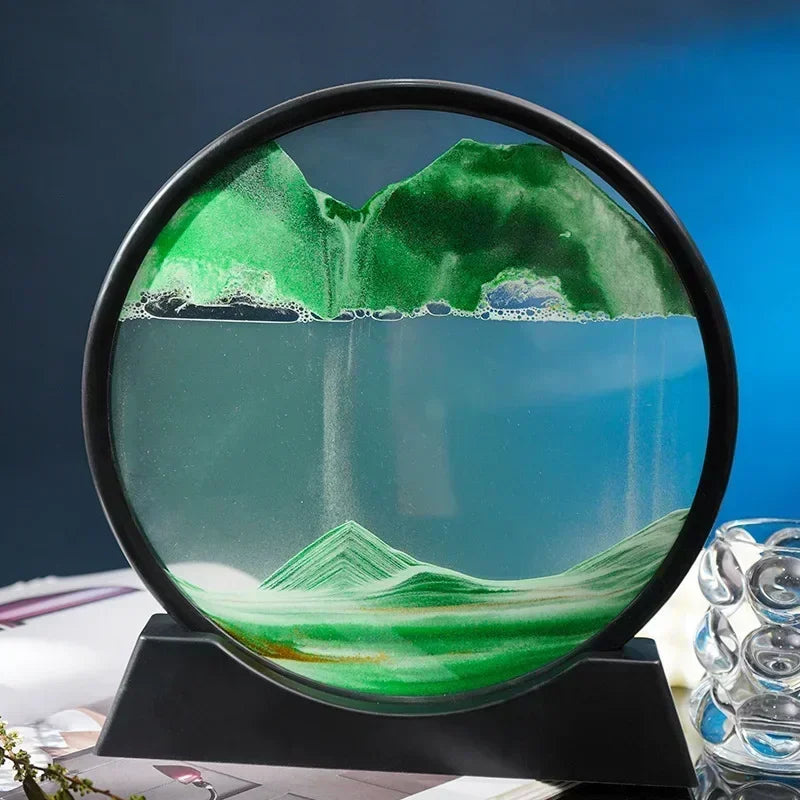 3D Moving Sand Art Picture – Deep Sea Sandscape Hourglass Craft