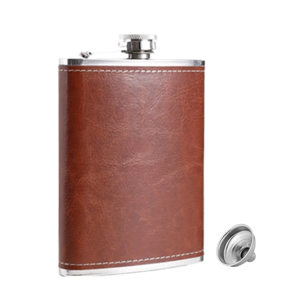 8oz Stainless Steel Hip Flask – Stylish Whiskey Bottle Gift ASSORTMENT
