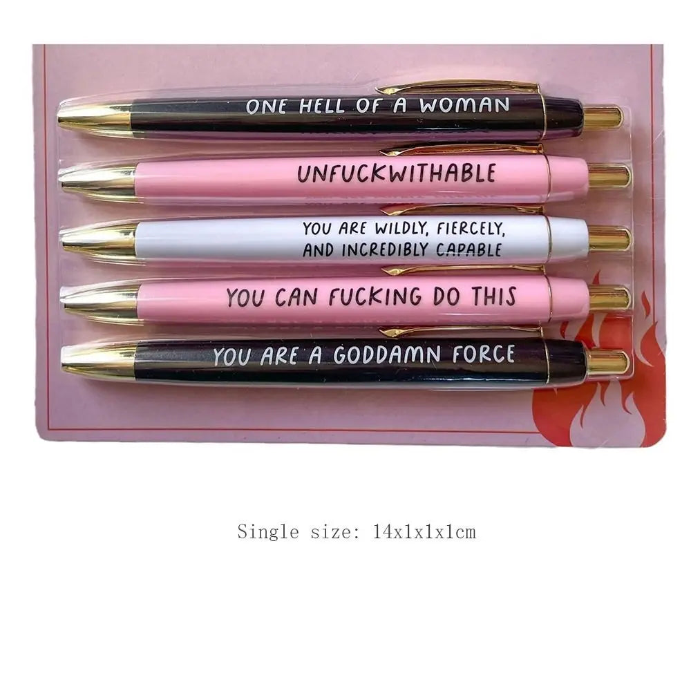 Push Type 'Motivational' Pen – Creative & Fun Signature Stationery