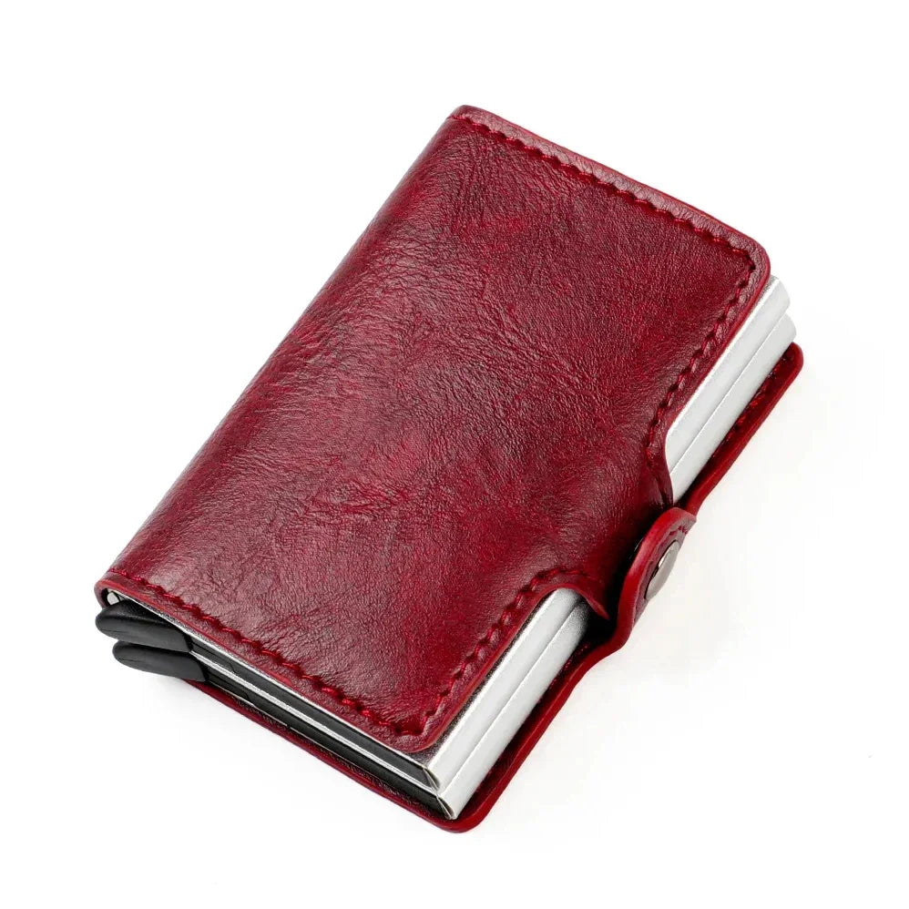 RFID-Blocking Smart Wallet for Men - Carbon Fiber Card Holder with ID & Credit Card Protection