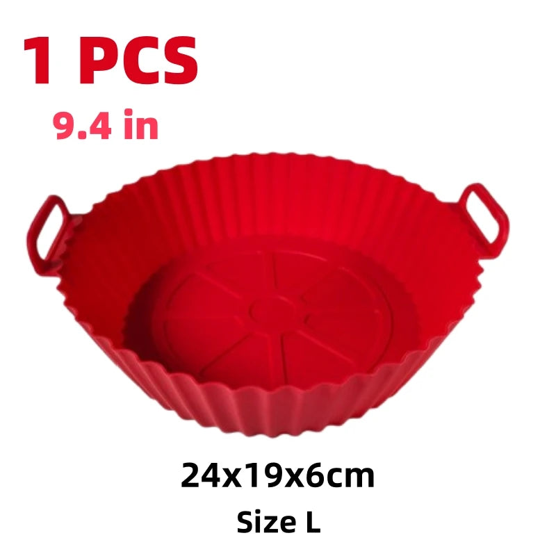 Airfryer Silicone Basket – Reusable Baking Tray & Silicone Mold for Air Fryer
