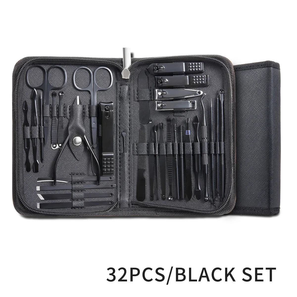 32-Piece Professional Manicure & Pedicure Set – Complete Nail and Facial Grooming Kit