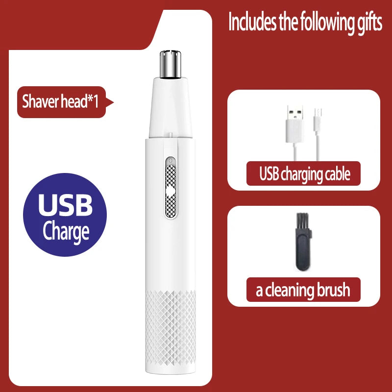 Mini USB Rechargeable Nose Hair Trimmer