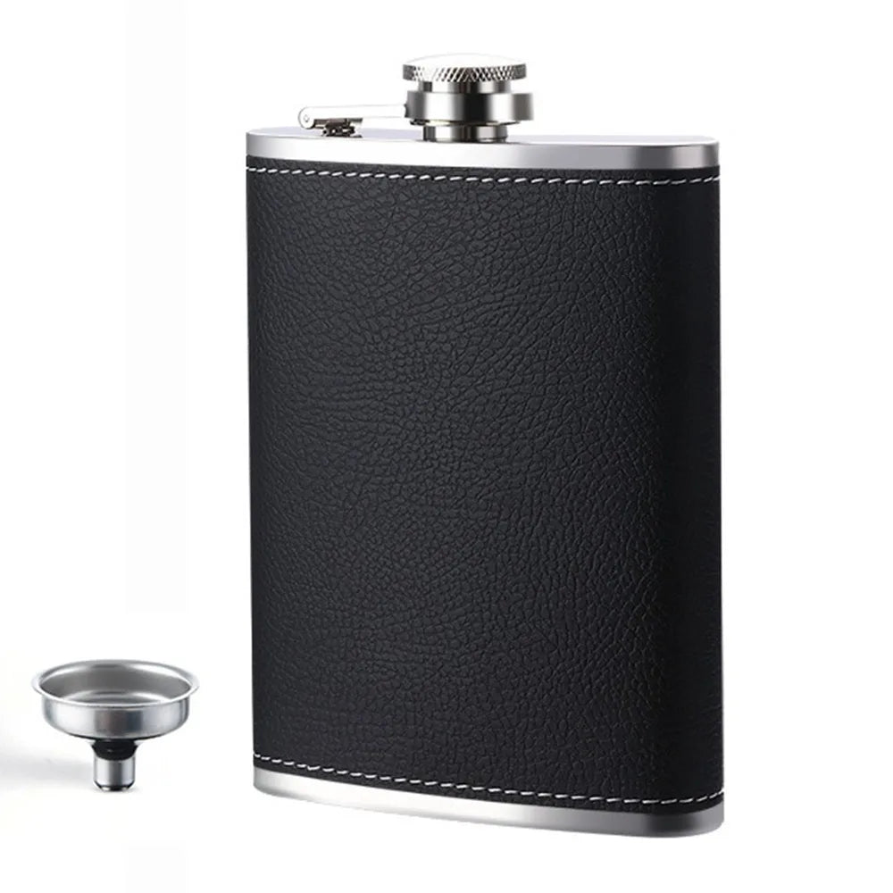 8oz Stainless Steel Hip Flask – Stylish Whiskey Bottle Gift ASSORTMENT