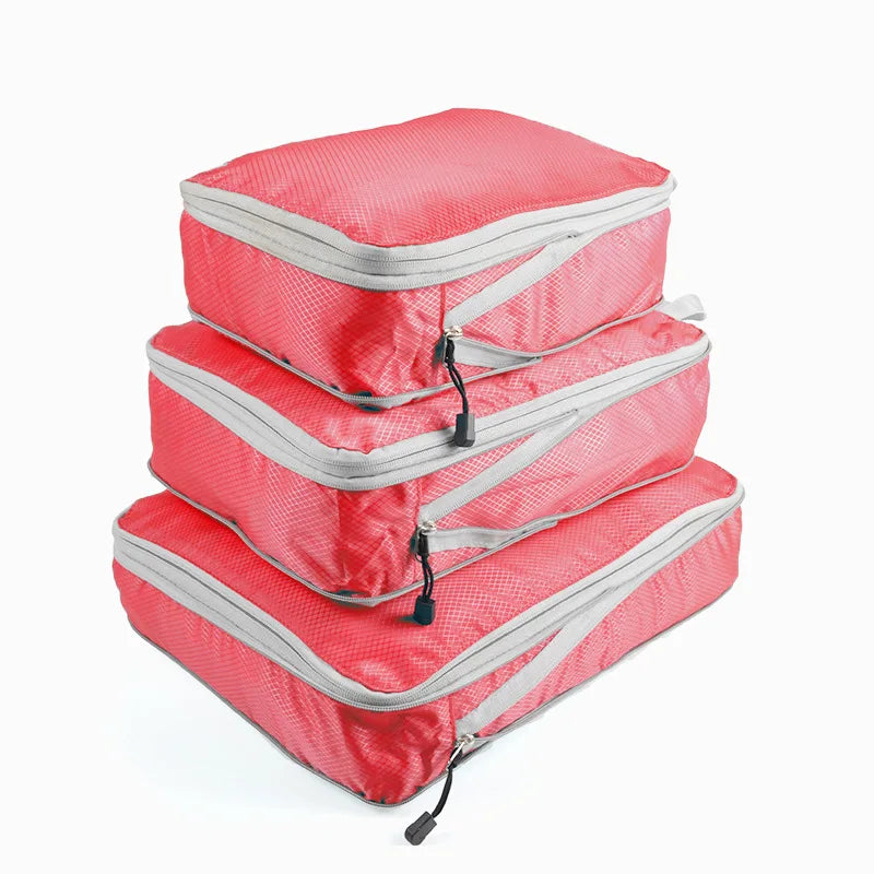 Waterproof Travel/Organising Packing Cubes – Set of 3
