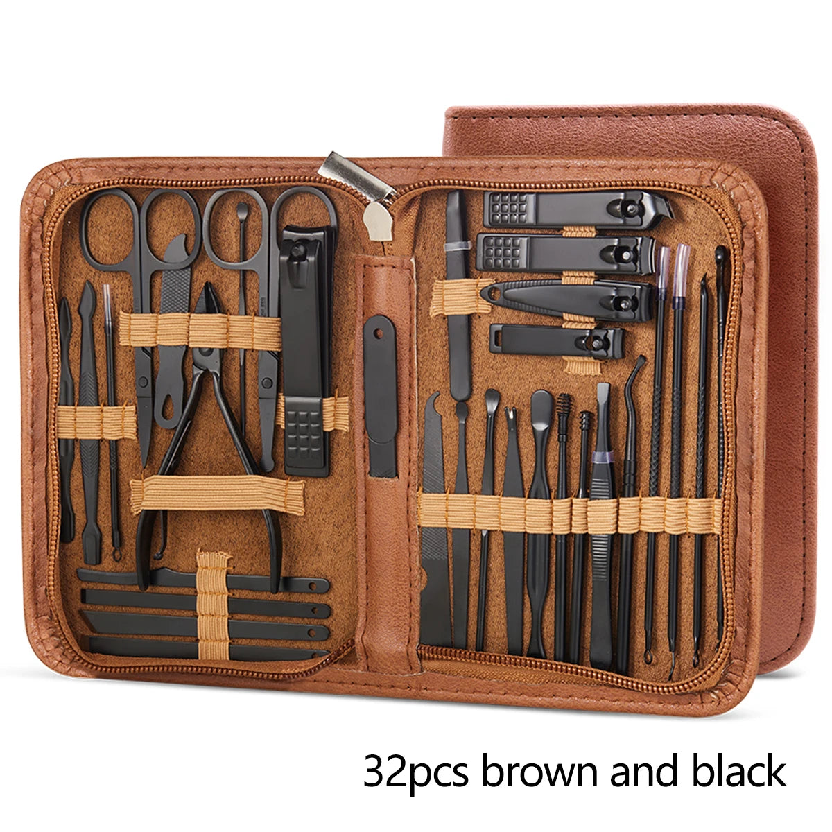 32-Piece Professional Manicure & Pedicure Set – Complete Nail and Facial Grooming Kit