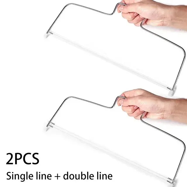 Adjustable Height Cake Slicer – Stainless Steel Cake Decorating Tool
