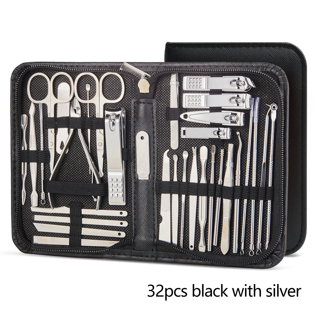 32-Piece Professional Manicure & Pedicure Set – Complete Nail and Facial Grooming Kit