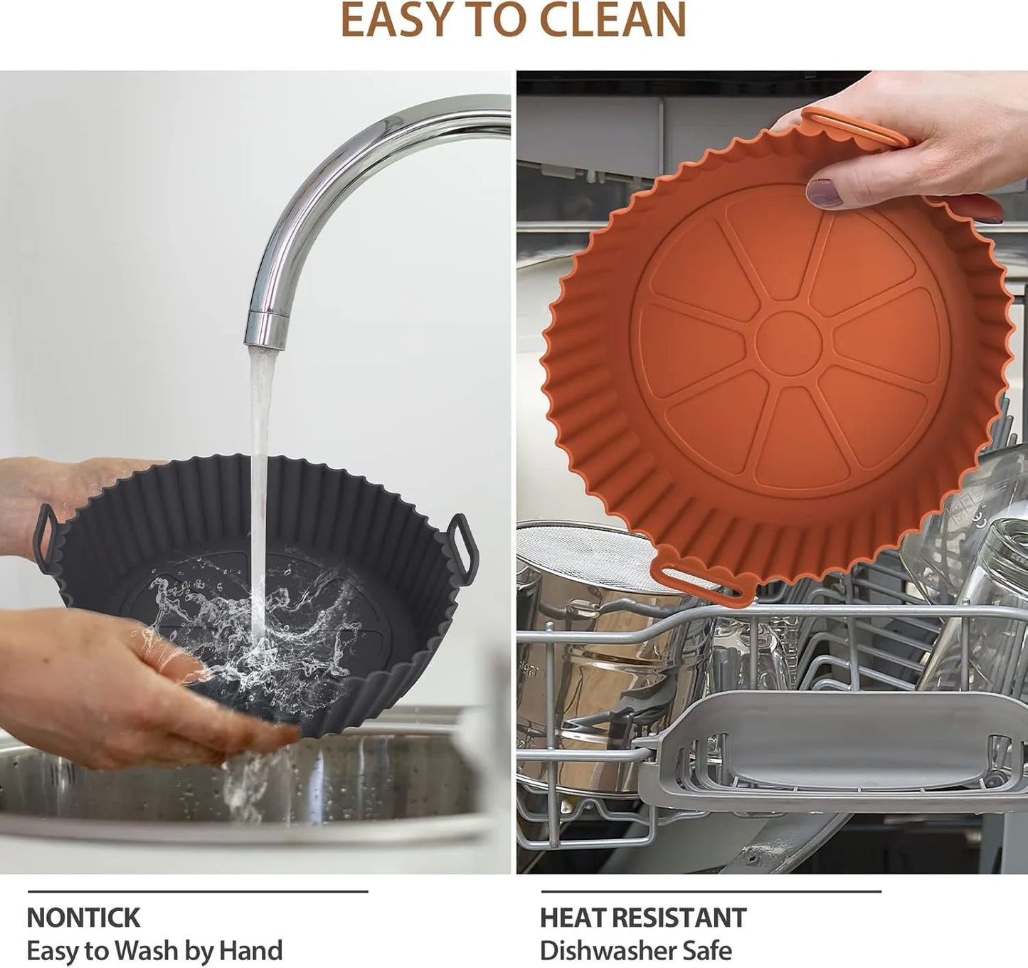 Airfryer Silicone Basket – Reusable Baking Tray & Silicone Mold for Air Fryer