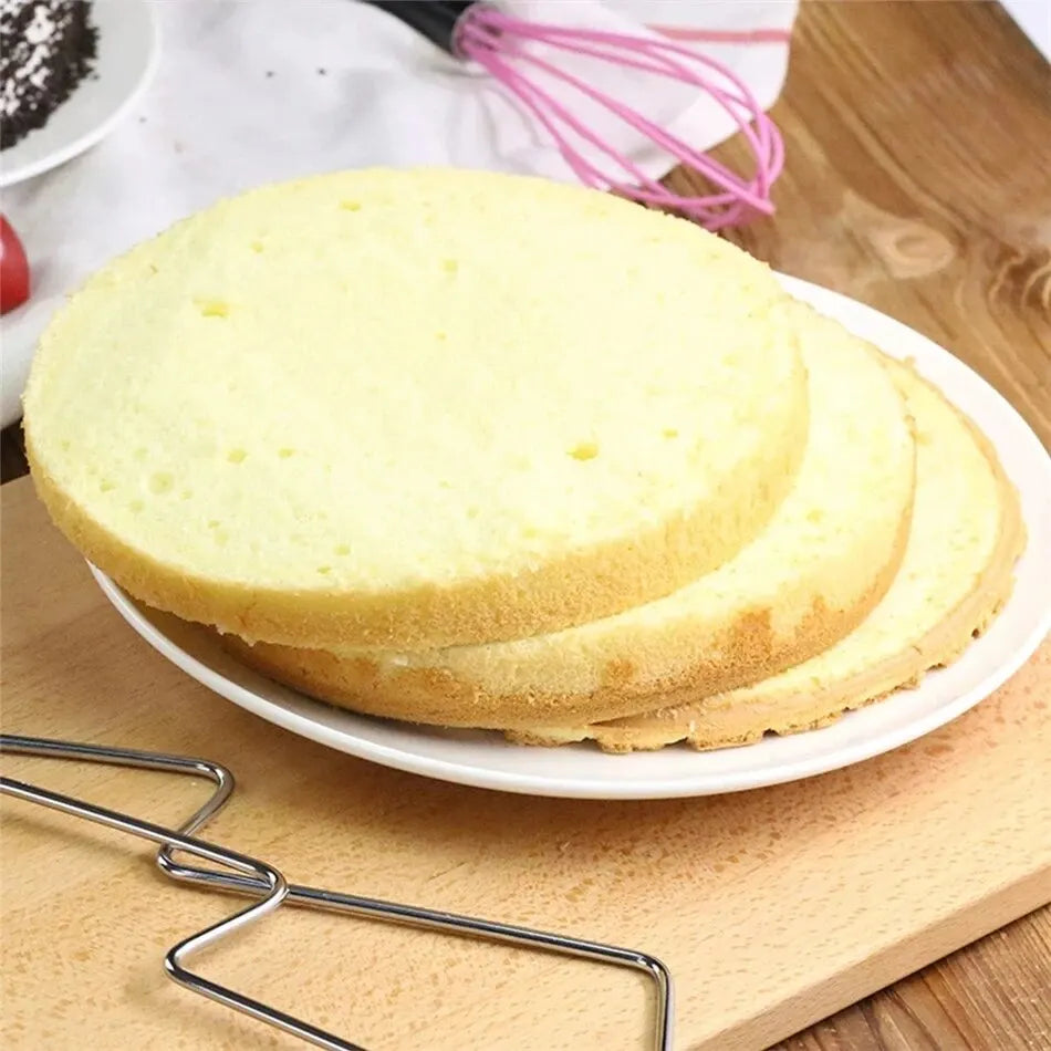 Adjustable Height Cake Slicer – Stainless Steel Cake Decorating Tool
