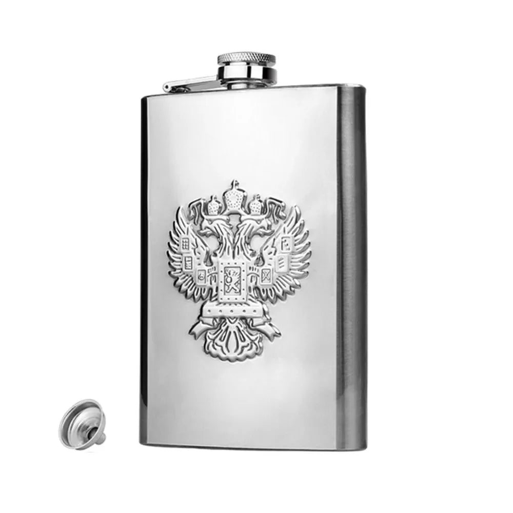 8oz Stainless Steel Hip Flask – Stylish Whiskey Bottle Gift ASSORTMENT