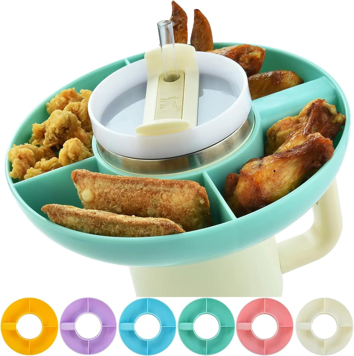 Snack Bowl for Stanley 40 oz Tumbler with Handle – Stanley Cup Accessory Snack Tray