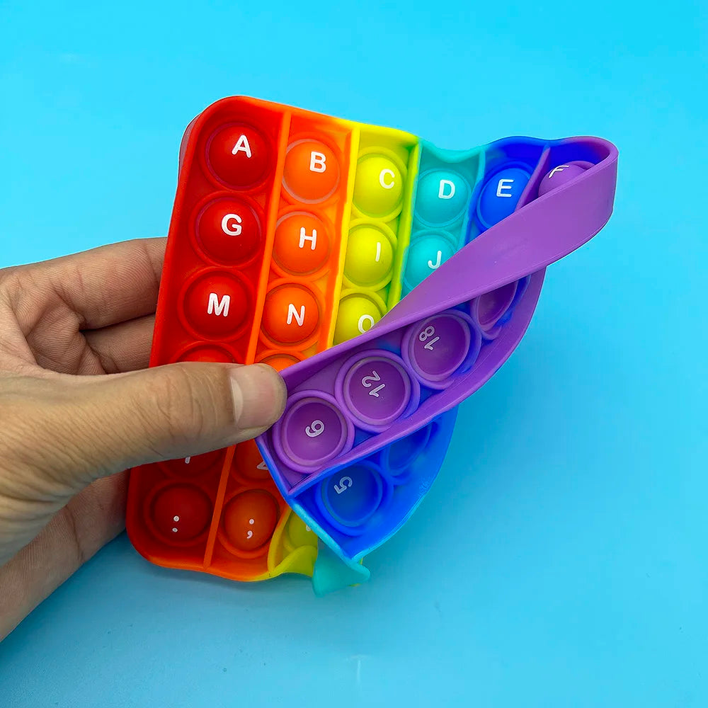 2-in-1 Pop Fidget Toy – Letters & Numbers Sensory Educational Toy