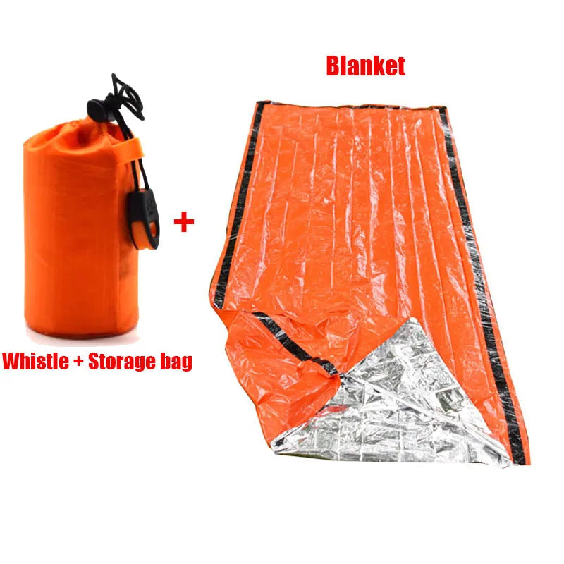Portable Waterproof Emergency Survival Sleeping Bag – Thermal Sack & Mylar Blanket