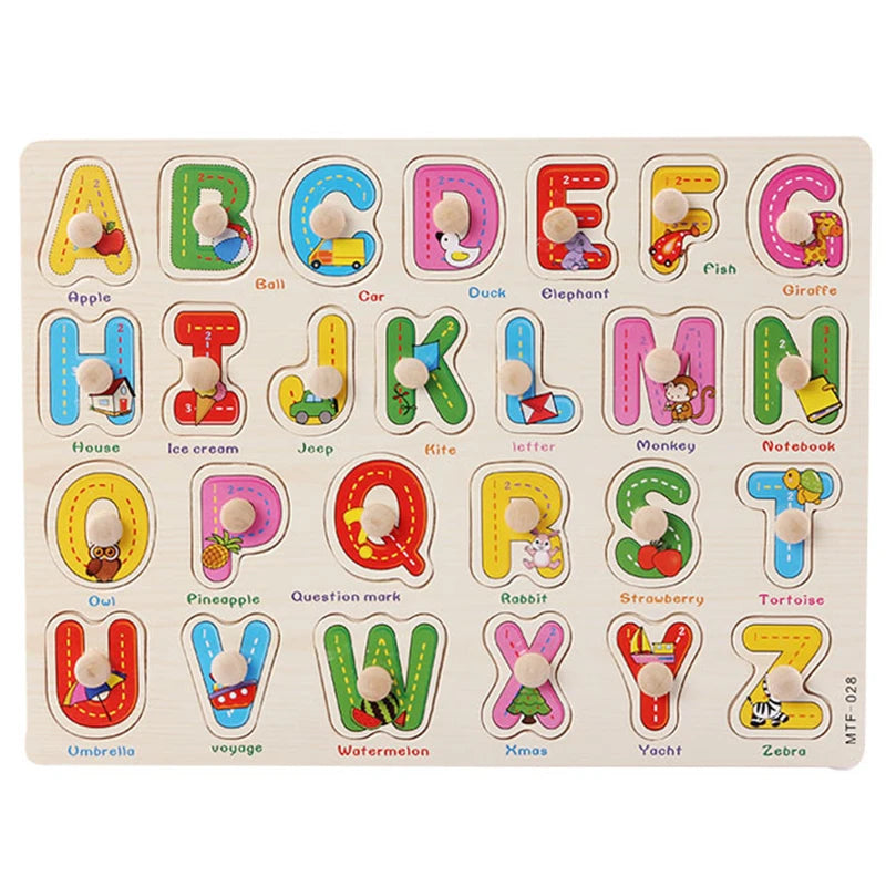 Montessori Wooden Alphabet Puzzles