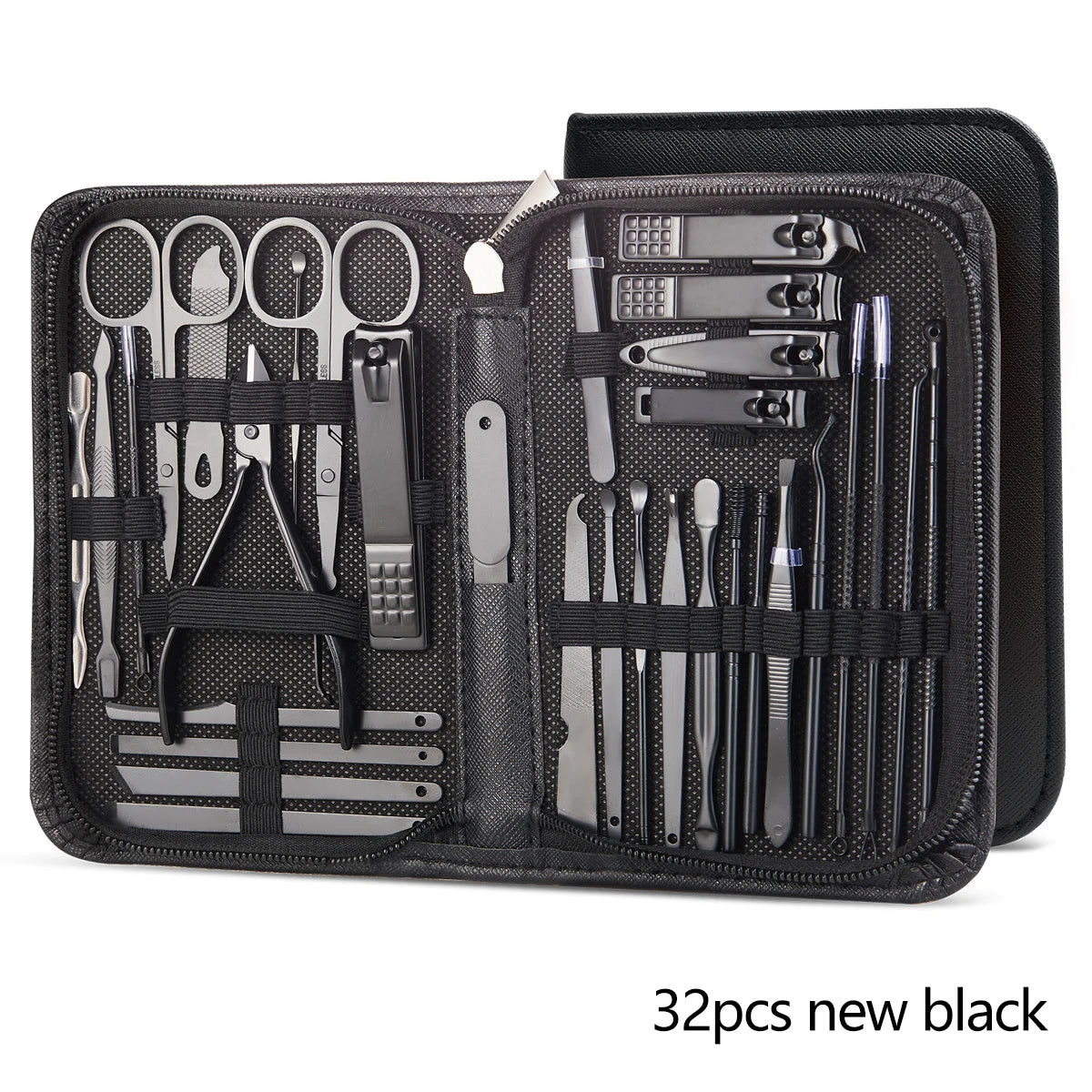 32-Piece Professional Manicure & Pedicure Set – Complete Nail and Facial Grooming Kit
