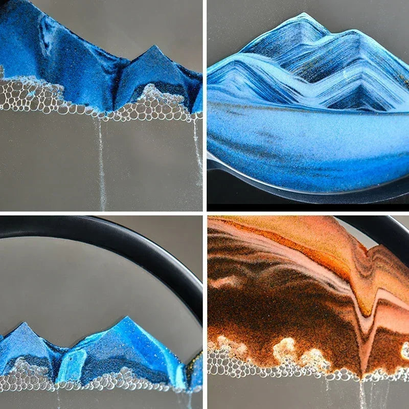 3D Moving Sand Art Picture – Deep Sea Sandscape Hourglass Craft