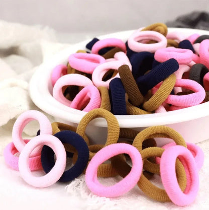 Colorful Nylon Elastic Hair Bands – 100/200PCS