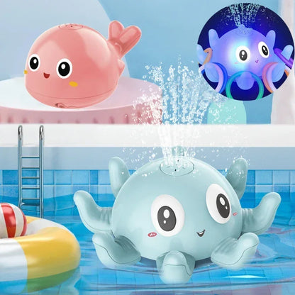 Electric Whale Bath Toy – LED Light Music Spray Water Bath Toy for Kids