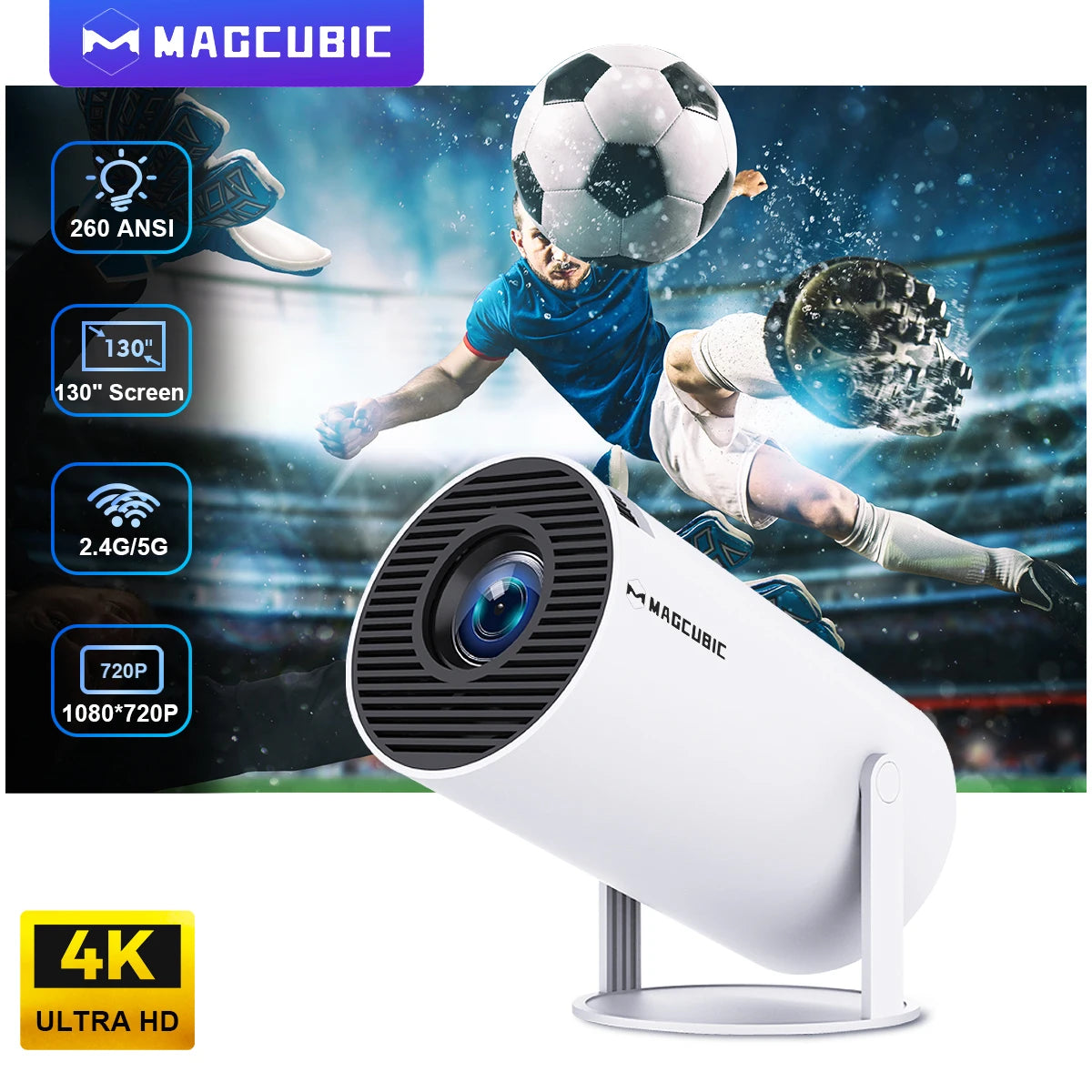 Magcubic Projector - HY300 PRO 4K Android 11