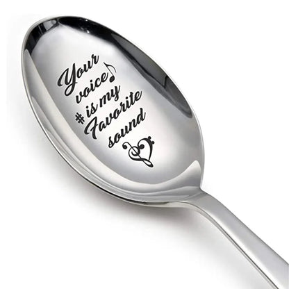 Valentine's Day Gift Stainless Steel Milk & Coffee Spoons – Love Letter Wedding Souvenirs & Anniversary Gift