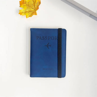 RFID Vintage Passport Holder – Multi-Function Travel Wallet