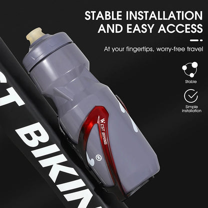 WEST BIKING Gradient Bicycle Water Bottle Cage – Ultralight MTB & Road Bike Holder