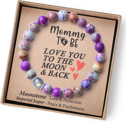 Volcanic Rock and Moonstone Beaded Bracelet – Unique Strength Bracelet for Men