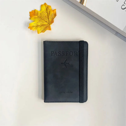 RFID Vintage Passport Holder – Multi-Function Travel Wallet