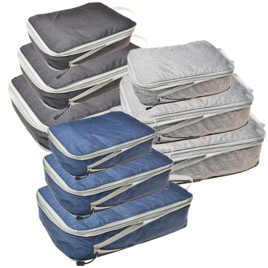 Waterproof Travel/Organising Packing Cubes – Set of 3