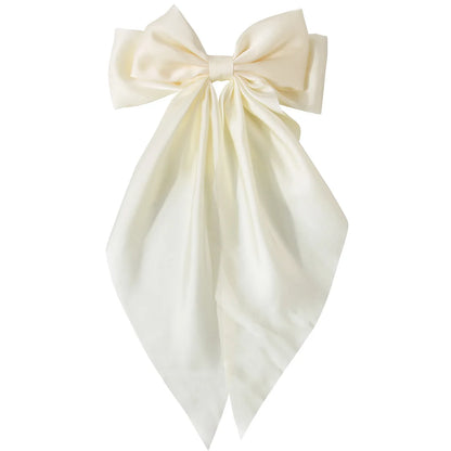 Elegant Bow Ribbon Hair Clip Set – Stylish Satin Hair Accessories