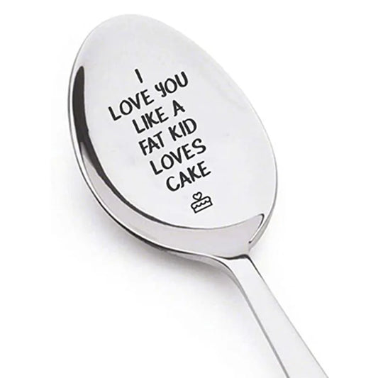 Valentine's Day Gift Stainless Steel Milk & Coffee Spoons – Love Letter Wedding Souvenirs & Anniversary Gift