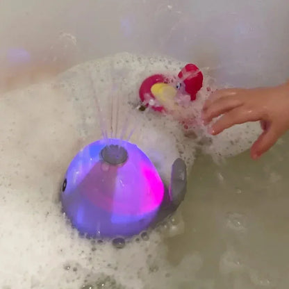 Electric Whale Bath Toy – LED Light Music Spray Water Bath Toy for Kids