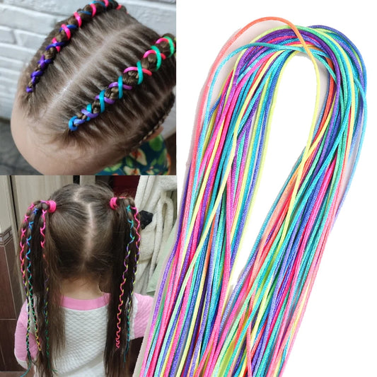Mix Colorful Hair Braiding Ropes