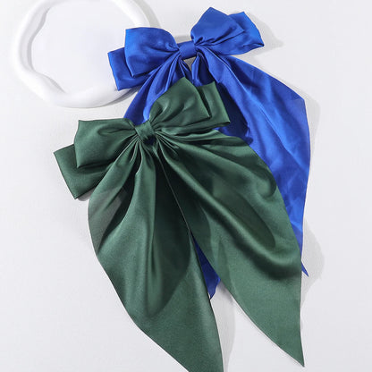 Elegant Bow Ribbon Hair Clip Set – Stylish Satin Hair Accessories
