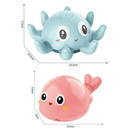 Electric Whale Bath Toy – LED Light Music Spray Water Bath Toy for Kids