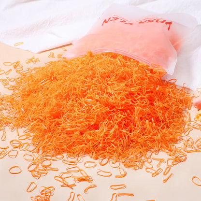 Colourful Disposable Rubber Band Hair Ties