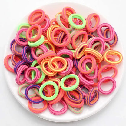 Colorful Nylon Elastic Hair Bands – 100/200PCS