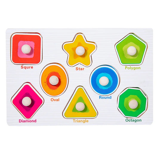 Montessori Wooden Shape Puzzles