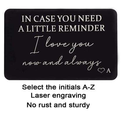 Wallet Insert Card Gift for Him – Special Keepsake for Men