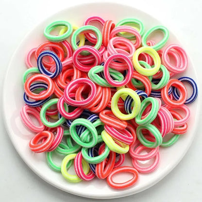 Colorful Nylon Elastic Hair Bands – 100/200PCS