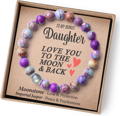 Volcanic Rock and Moonstone Beaded Bracelet – Unique Strength Bracelet for Men