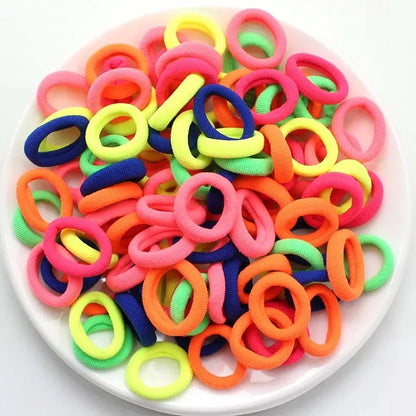 Colorful Nylon Elastic Hair Bands – 100/200PCS
