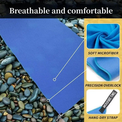 Quick-Drying Sports Towel – 40x80CM Lightweight Fitness & Travel Essential