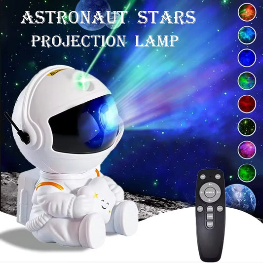 Galaxy Astronaut Star Projector LED Night Light – Starry Sky Lamp for Kids
