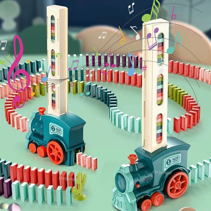 Domino Train for Kids – Automatic Laying Electric Toy with Colorful Domino Set