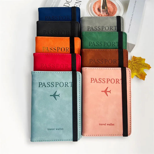 RFID Vintage Passport Holder – Multi-Function Travel Wallet