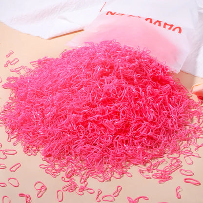 Colourful Disposable Rubber Band Hair Ties